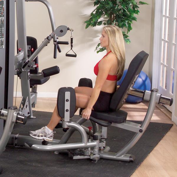 DIOT-SF в составе четырехстековой мультистанции с базовой рамой Body Solid DGYM